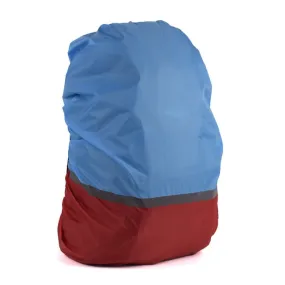 2 PCS Outdoor Mountaineering Color Matching Luminous Backpack Rain Cover, Size: S 18-30L(Red   Blue)