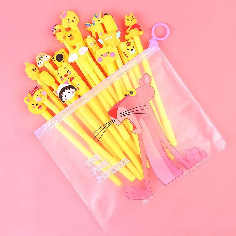 20-Piece: Cute Gel Cartoon Pen Set