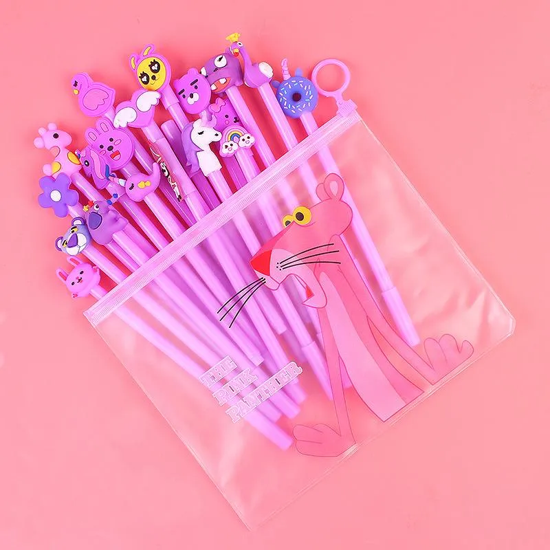 20-Piece: Cute Gel Cartoon Pen Set