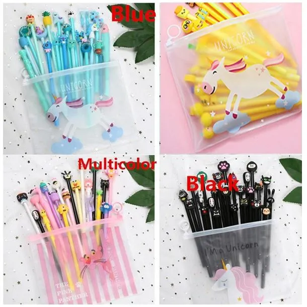 20-Piece: Cute Gel Cartoon Pen Set