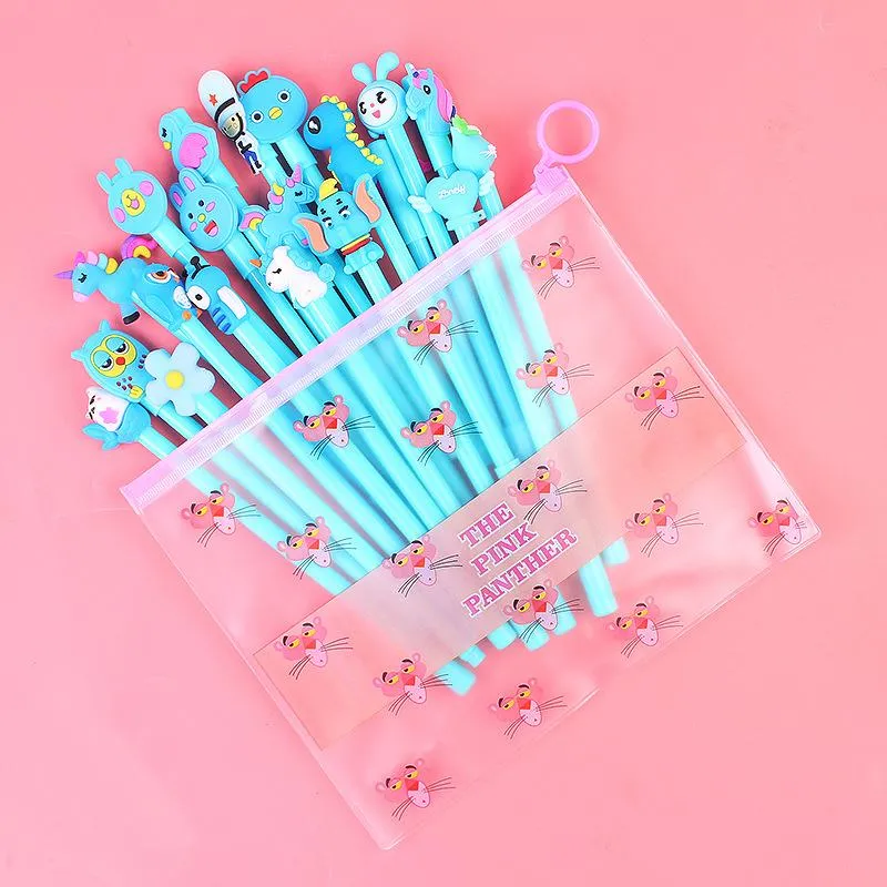 20-Piece: Cute Gel Cartoon Pen Set