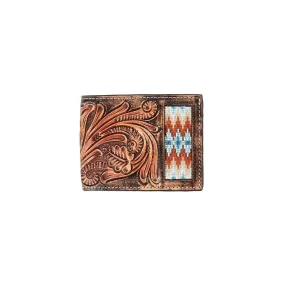 3D Tooled Scrolling - Men's Bifold Wallet