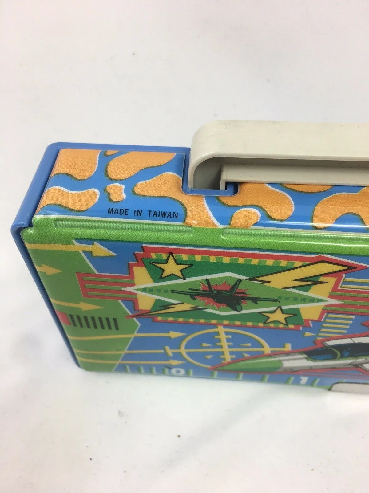 80's Flomo Boombox Fighter Jet F-15 Retro Pencil Case Multi-Compartment Vintage Stationary