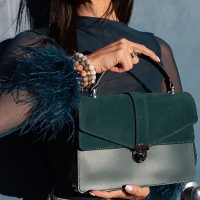 Angelina Emerald Leather Handbag