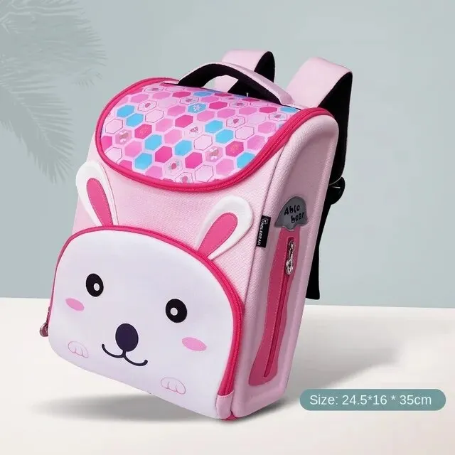 Animal Theme Fully Open Design Kindergarten Backpack for Kids