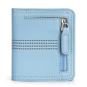 APHISON Slim RFID Small Womens Wallet - 125 Blue