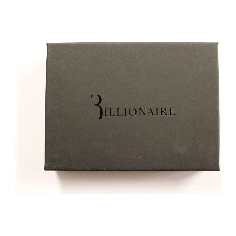 Billionaire Italian Couture Elegant Turtledove Leather Men's Wallet