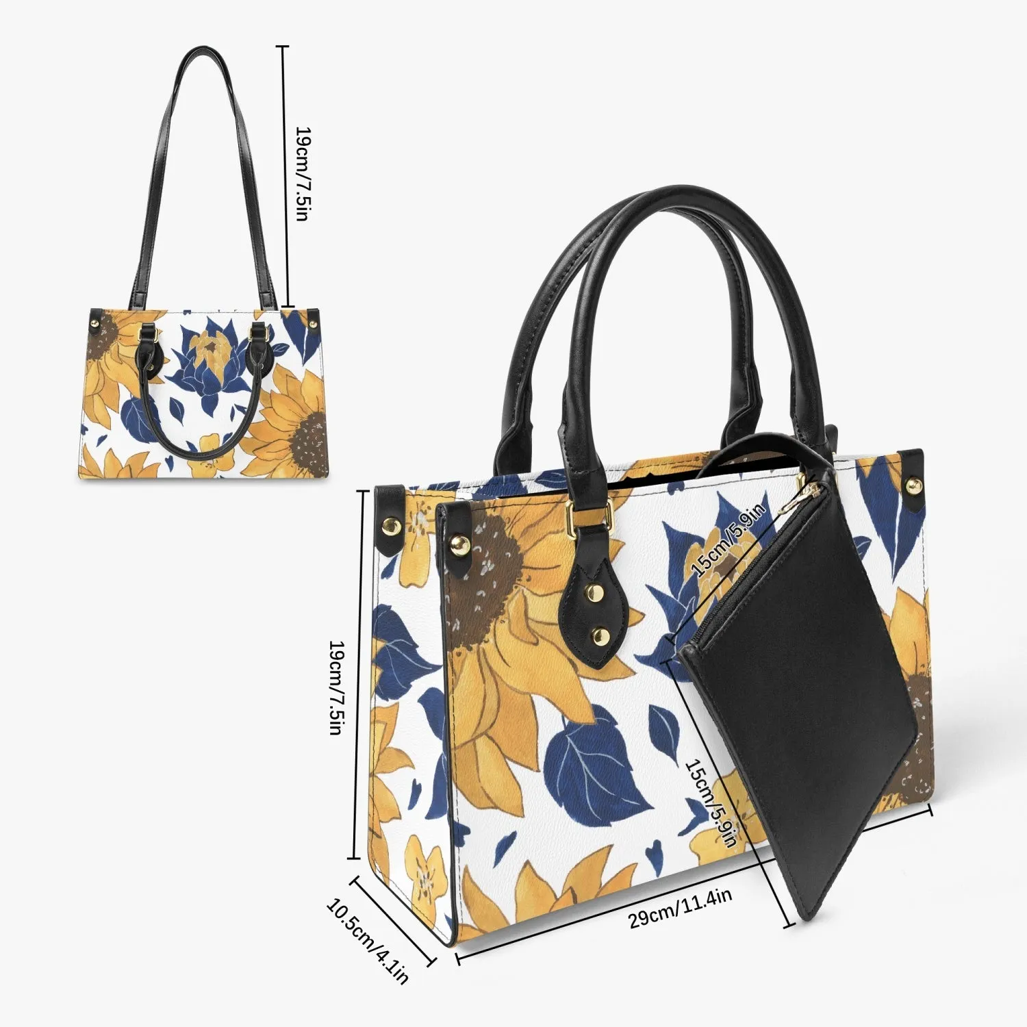 Blue Sunshine Tote Bag - Long Strap and Inner Bag