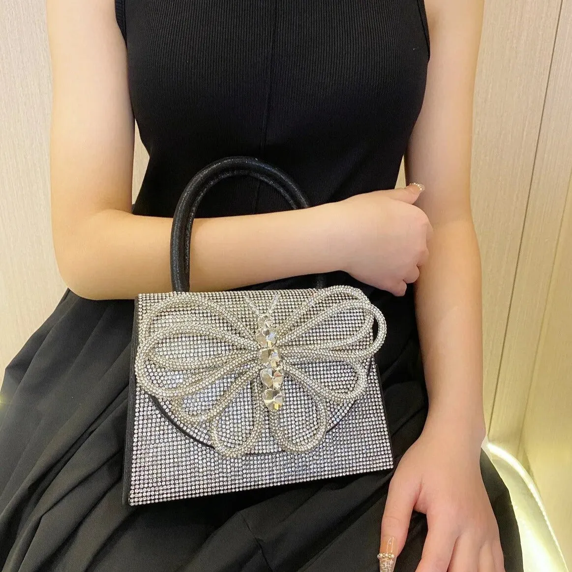 Butterfly Rhinestones Handbag