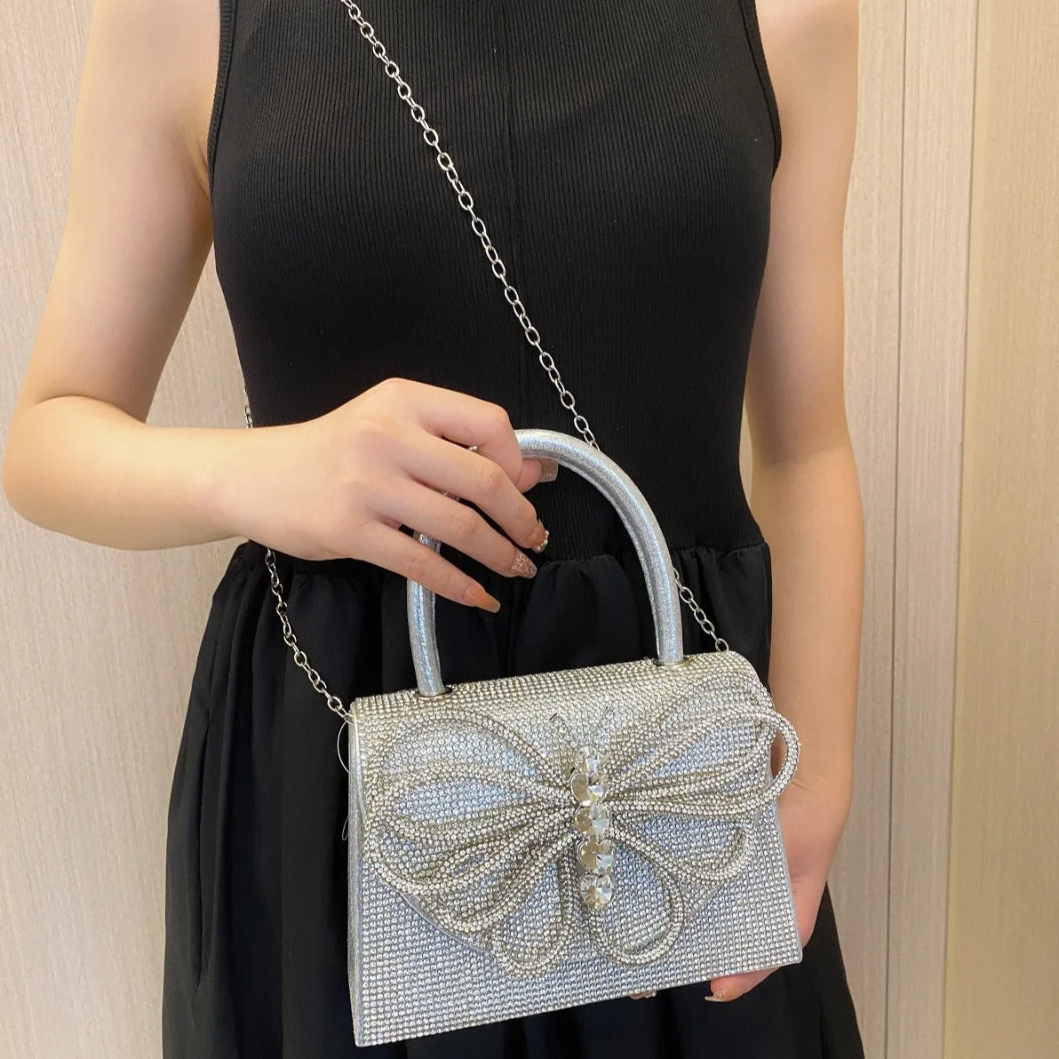 Butterfly Rhinestones Handbag