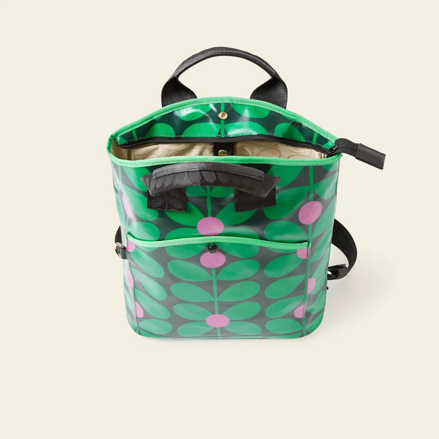 Carry Backpack - Sixties Stem Emerald