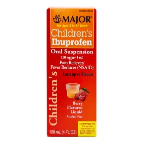 Children's Ibuprofen Liquid Oral Suspension Berry Flavor 4oz