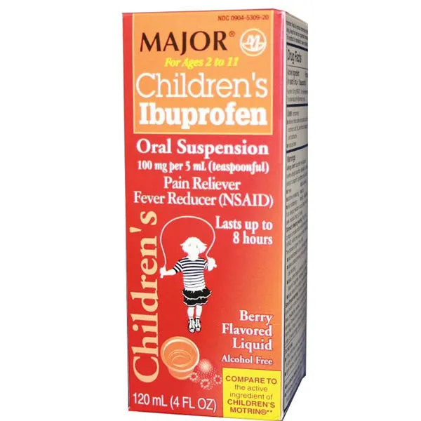 Children's Ibuprofen Liquid Oral Suspension Berry Flavor 4oz