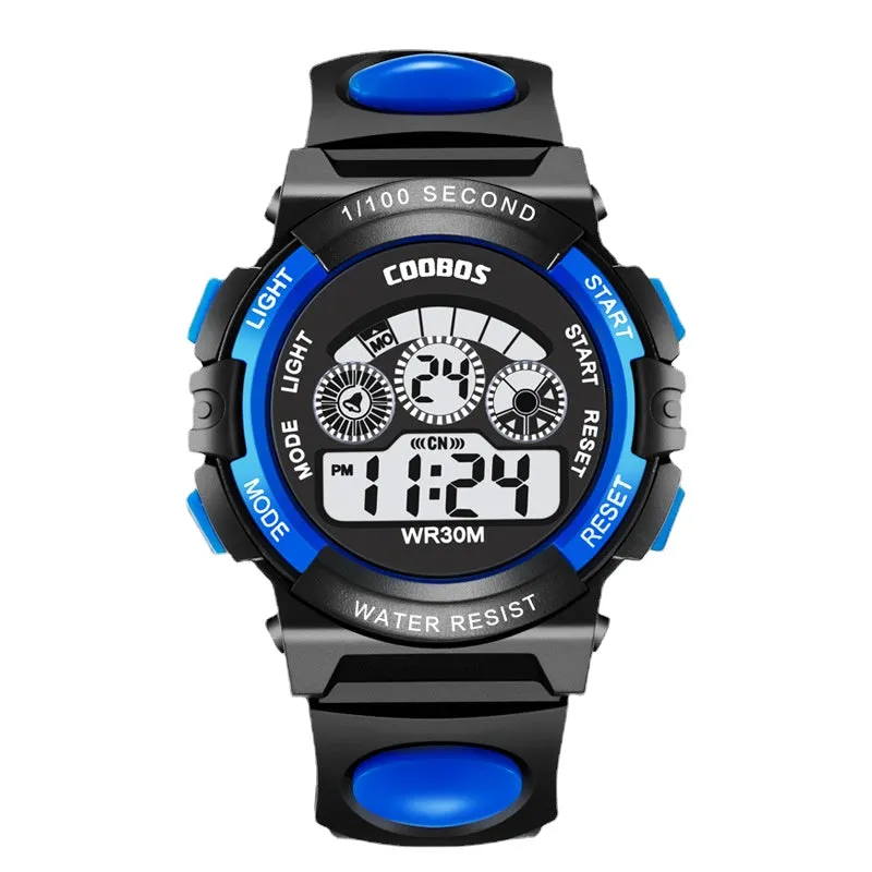 Children's Watch Multi-Functional Colorful Waterproof Student Electronic Watch