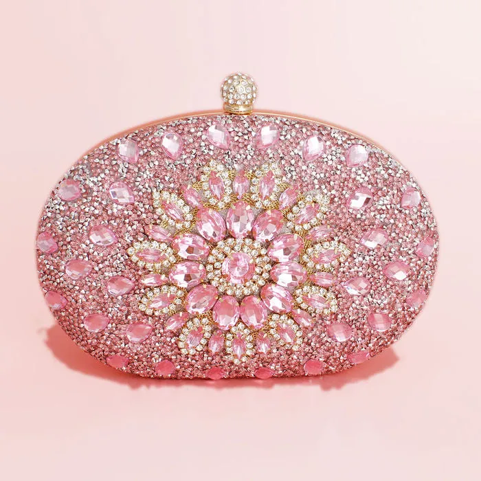 Clutch Crystal Hard Case Bag for Women