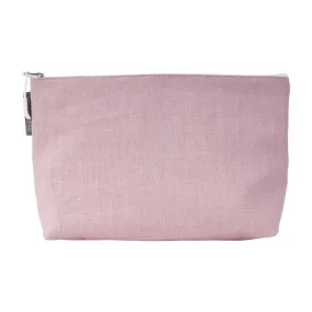 Cosmetic Bag - Linen - Large -  Rose Pink