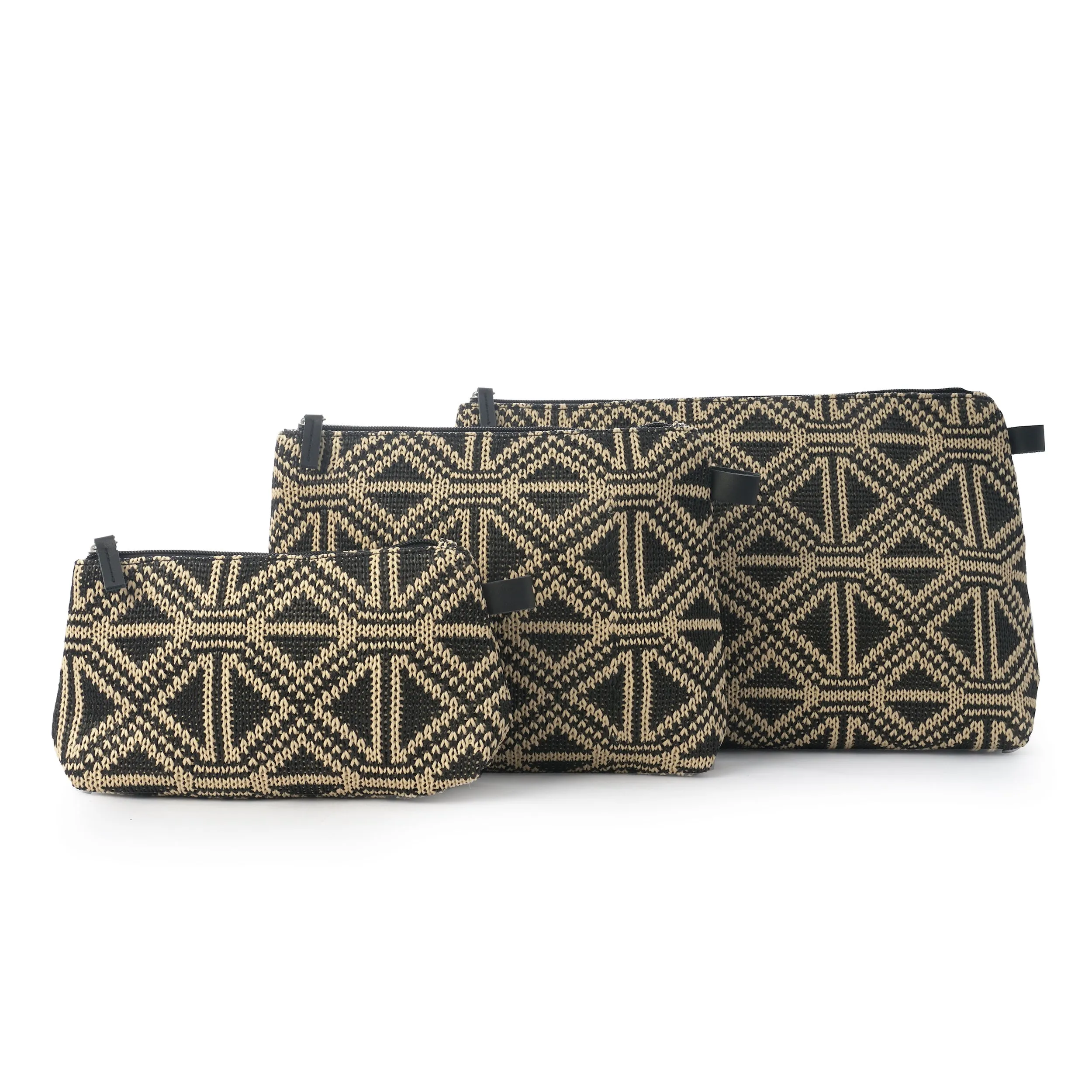 Cosmetic Bag | Straw | Black Diamond | Vegan