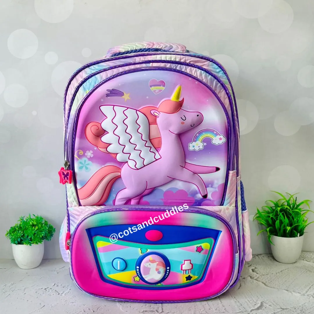 Cute Design Hard shell Backpack with Front Pocket For Kids