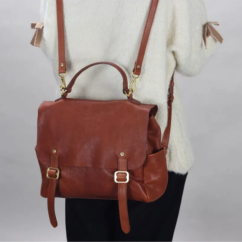 Dwarves Handmade Vegetable Tanned Cowhide Shoulder Bag Large Capacity Women's Cambridge Bag