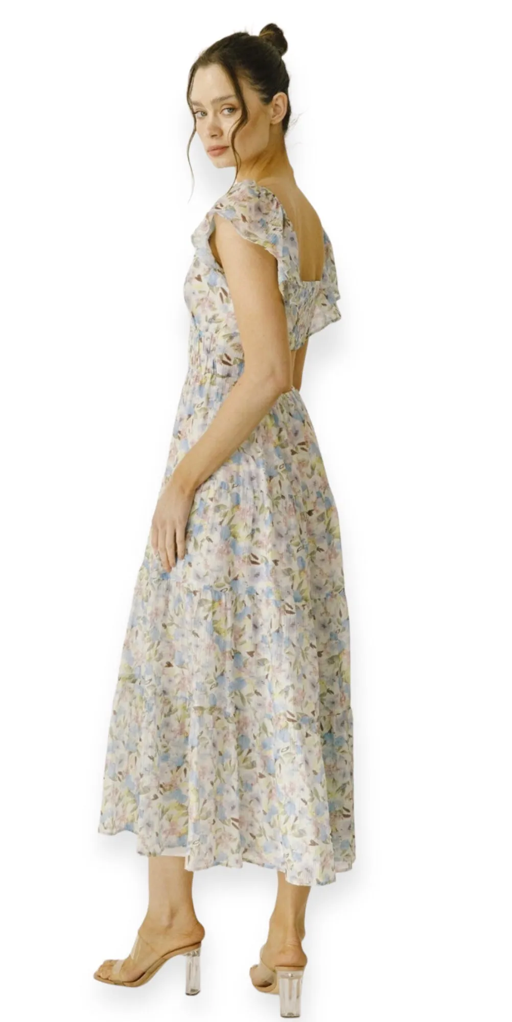 Elegant Floral Summer Dress