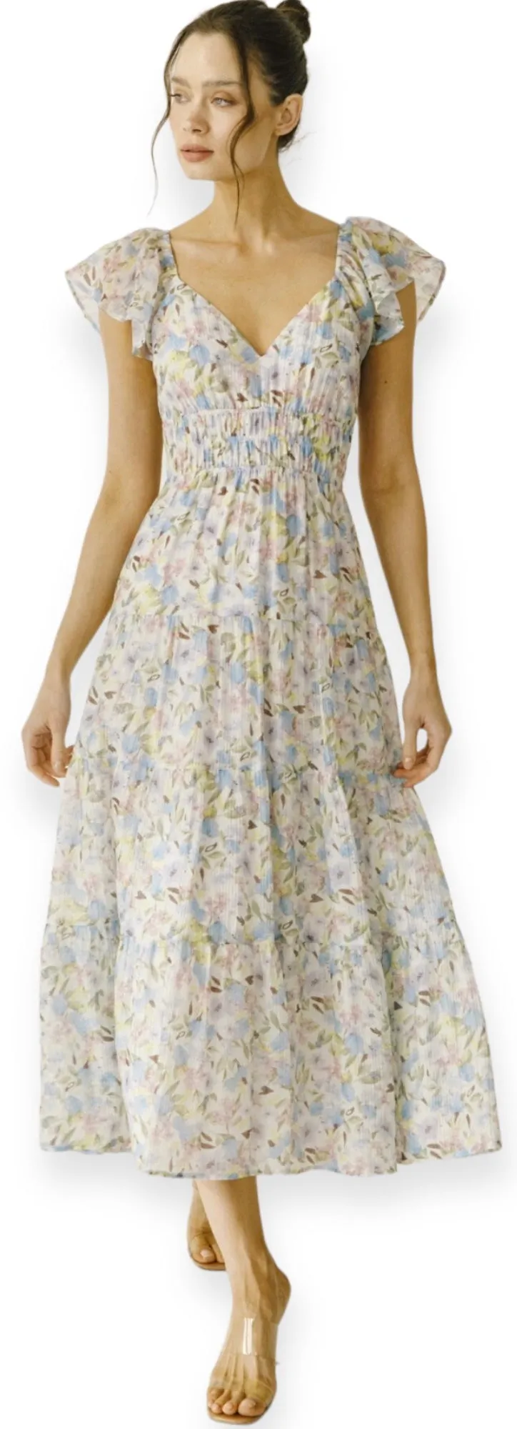 Elegant Floral Summer Dress