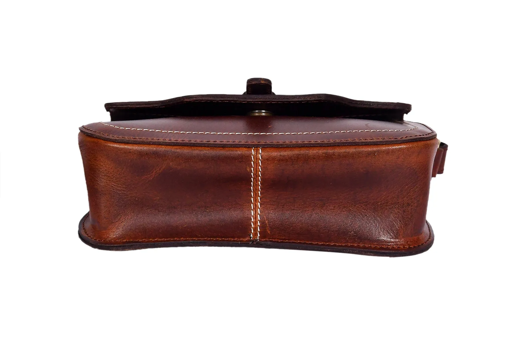 Elevate Your Style with our Brown Leather Sling Bag – The Perfect Fashion Accessory. Art: BG-1459