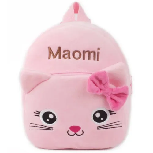 Fashion Children School Bags 3D Cartoon Print Plush Kids Backpack