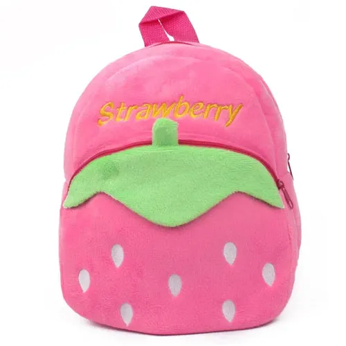 Fashion Children School Bags 3D Cartoon Print Plush Kids Backpack