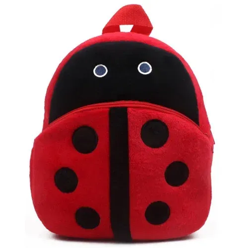 Fashion Children School Bags 3D Cartoon Print Plush Kids Backpack