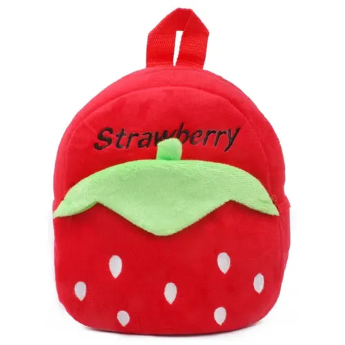 Fashion Children School Bags 3D Cartoon Print Plush Kids Backpack