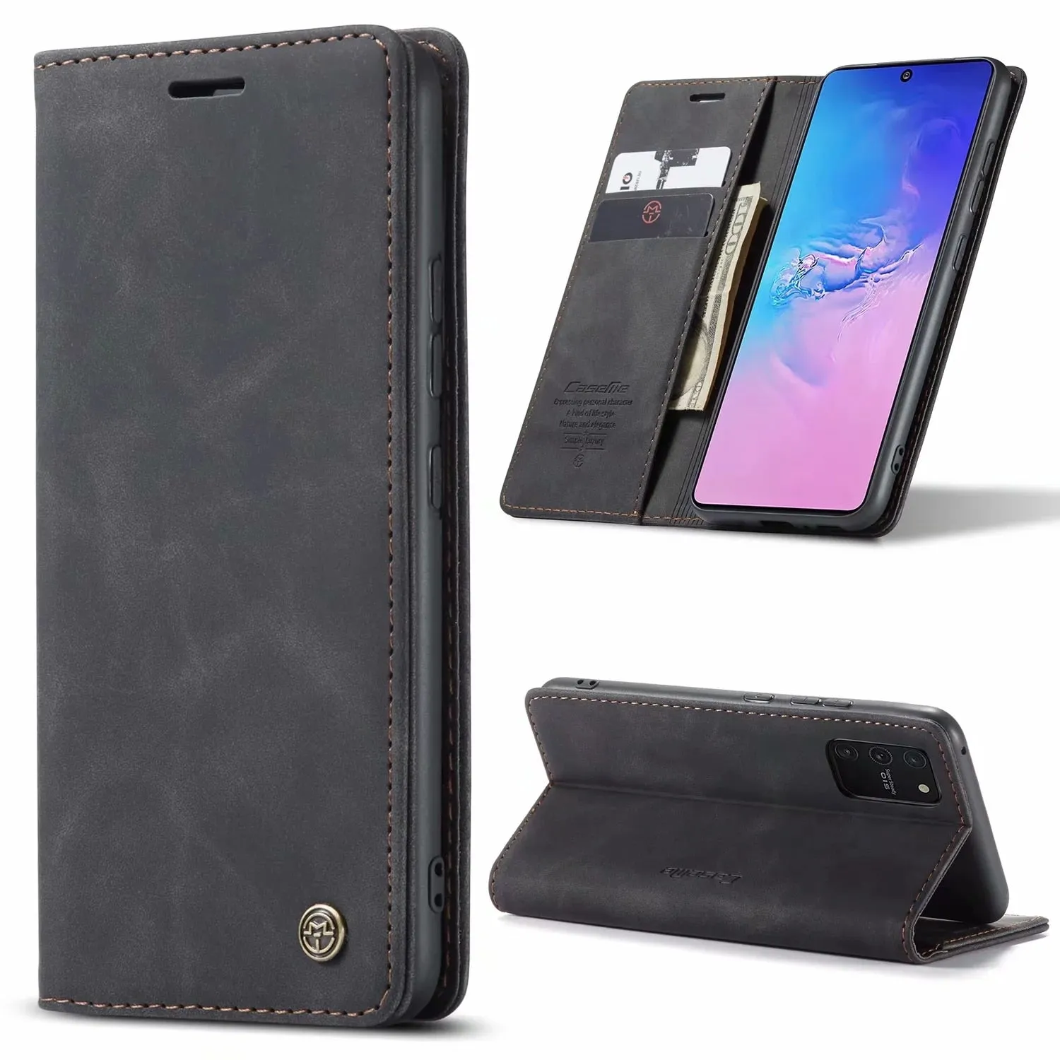 Flip Leather Wallet Case for Samsung S Series