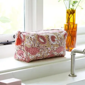 Geranium Wash Bag - Large