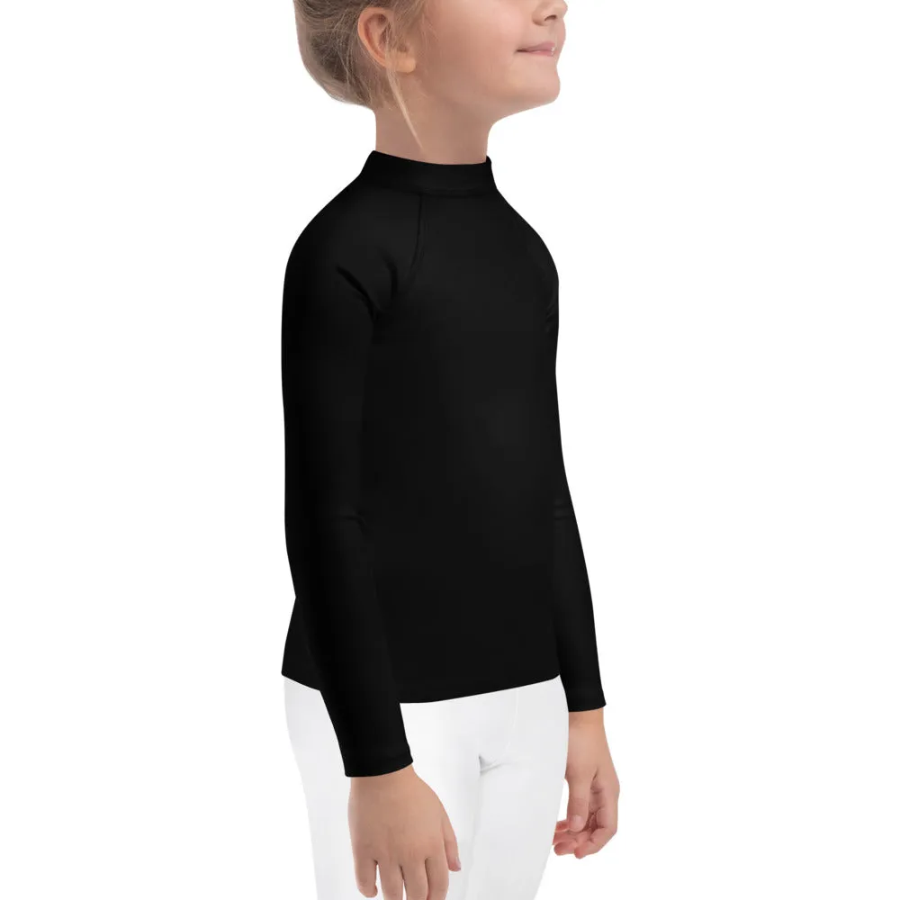 GG - Children's Long Sleeve T-Shirt with Rash Guard - Black