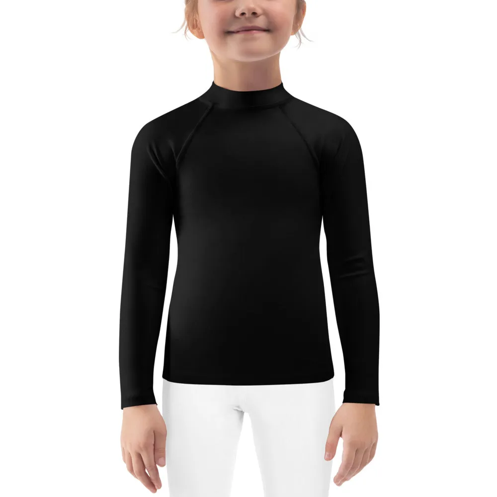 GG - Children's Long Sleeve T-Shirt with Rash Guard - Black