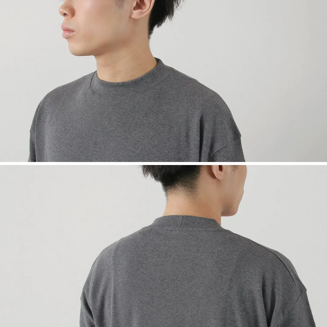 GICIPI / VONGOLA Mock Neck Relaxed Fit Milled T-Shirt