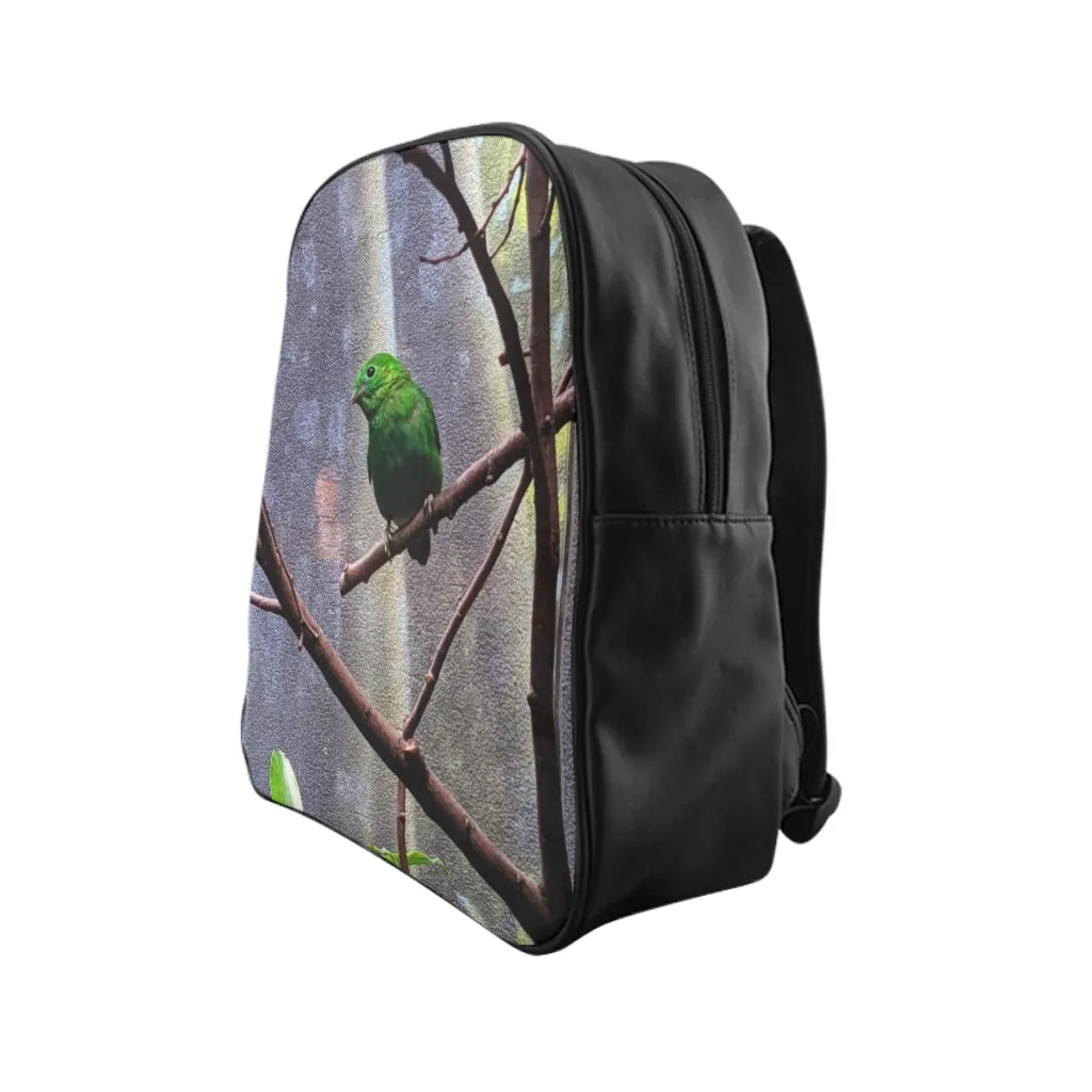 Green Bird School Backpack