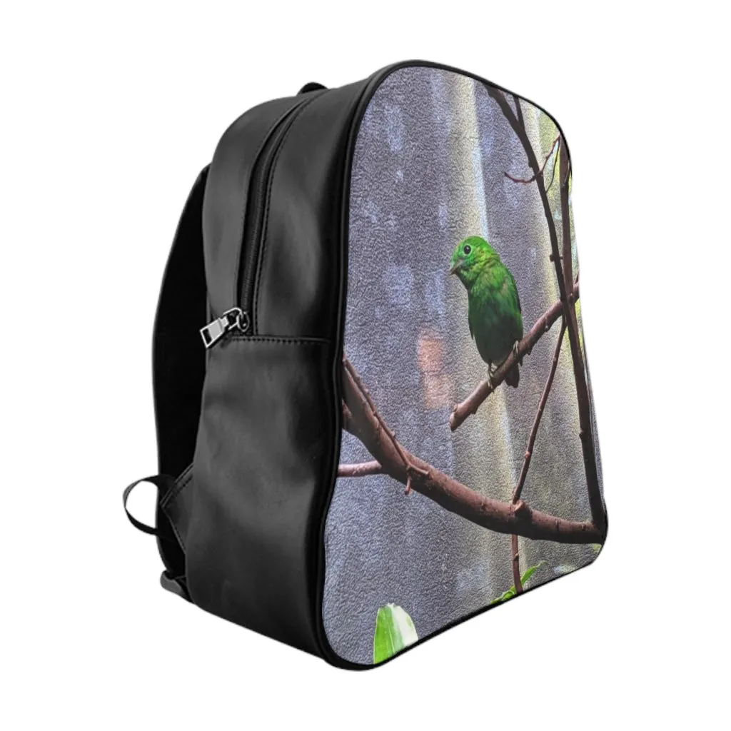 Green Bird School Backpack