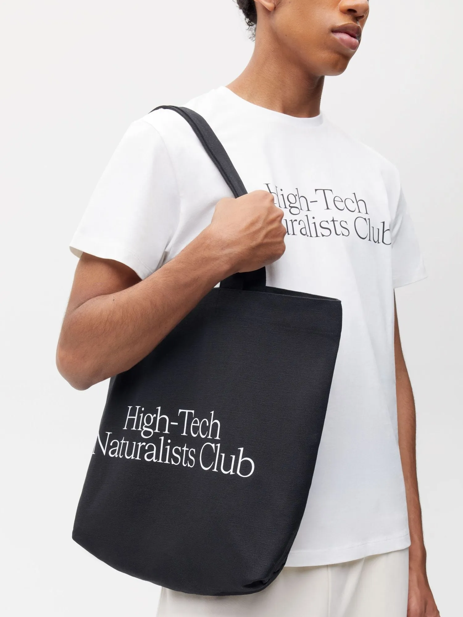 High-Tech Naturalists Club Tote Bag—black