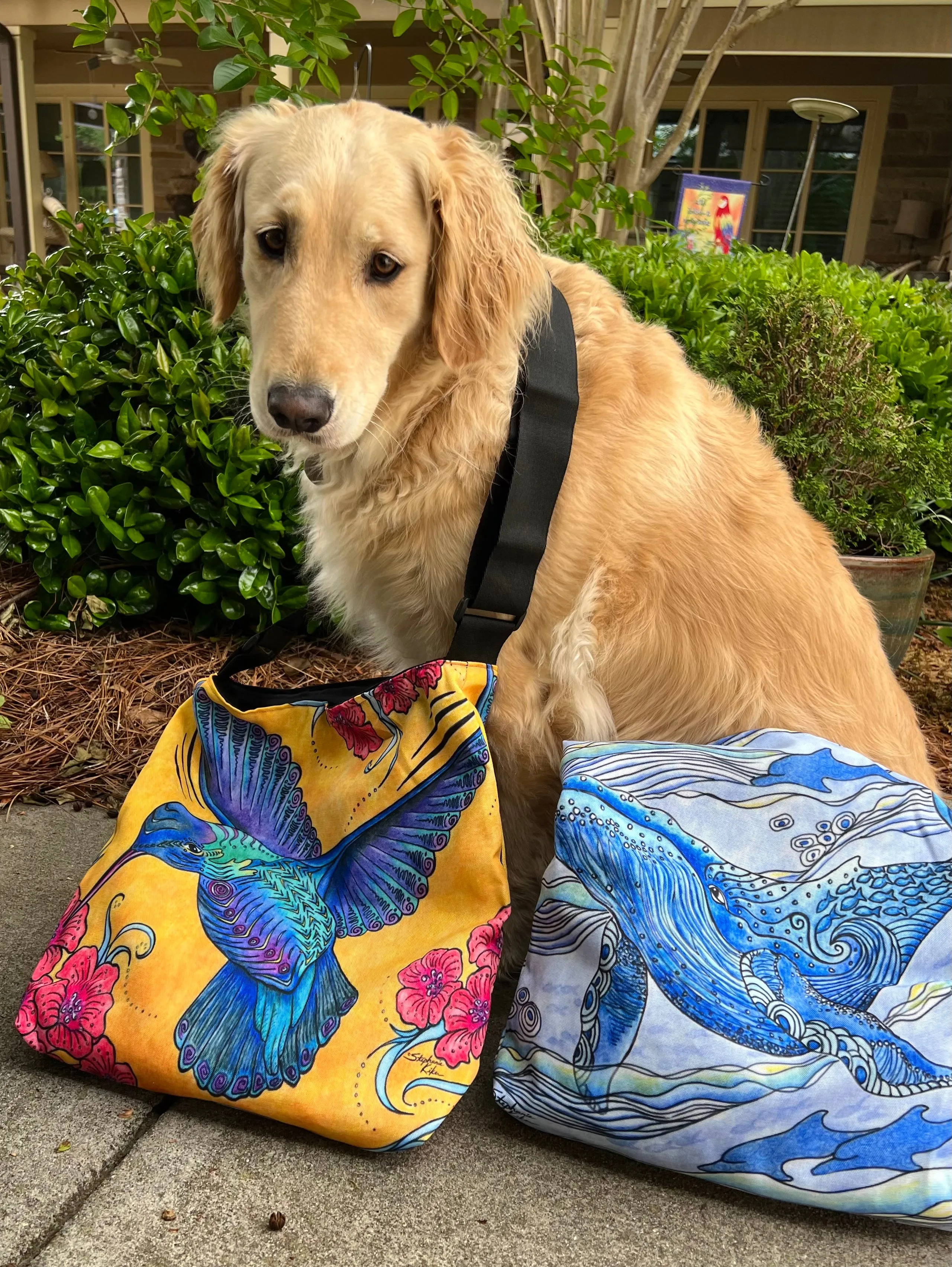 Hummingbird Tote Beach Bag