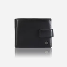 Jekyll & Hide Monaco Billfold Wallet With Coin And ID Window, Black