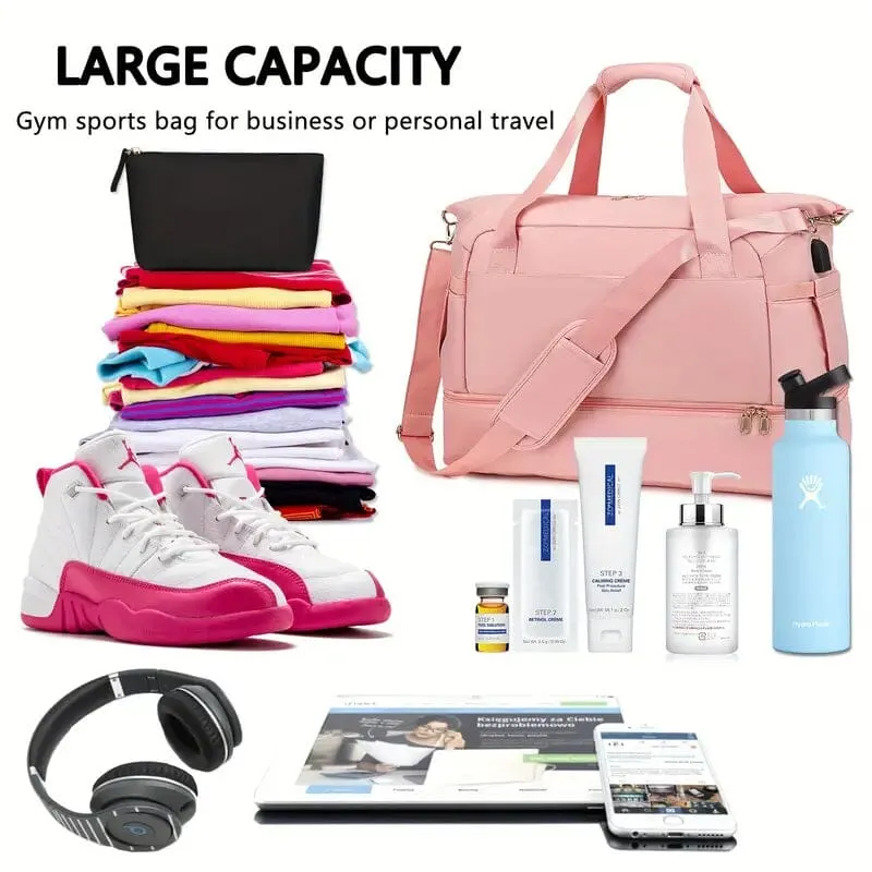 Large Capacity Women's Travel Duffel Bag