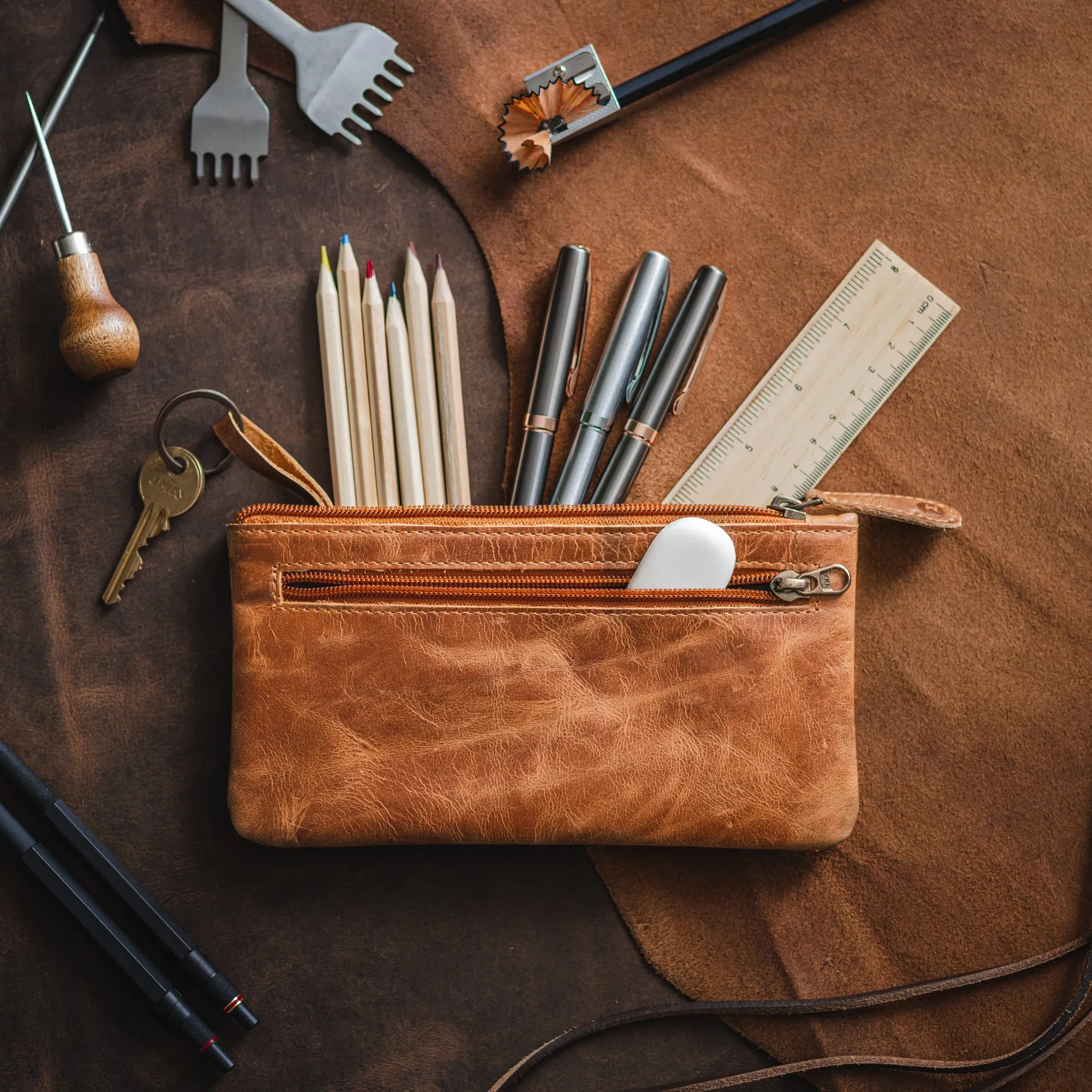 Leather Pencil Case