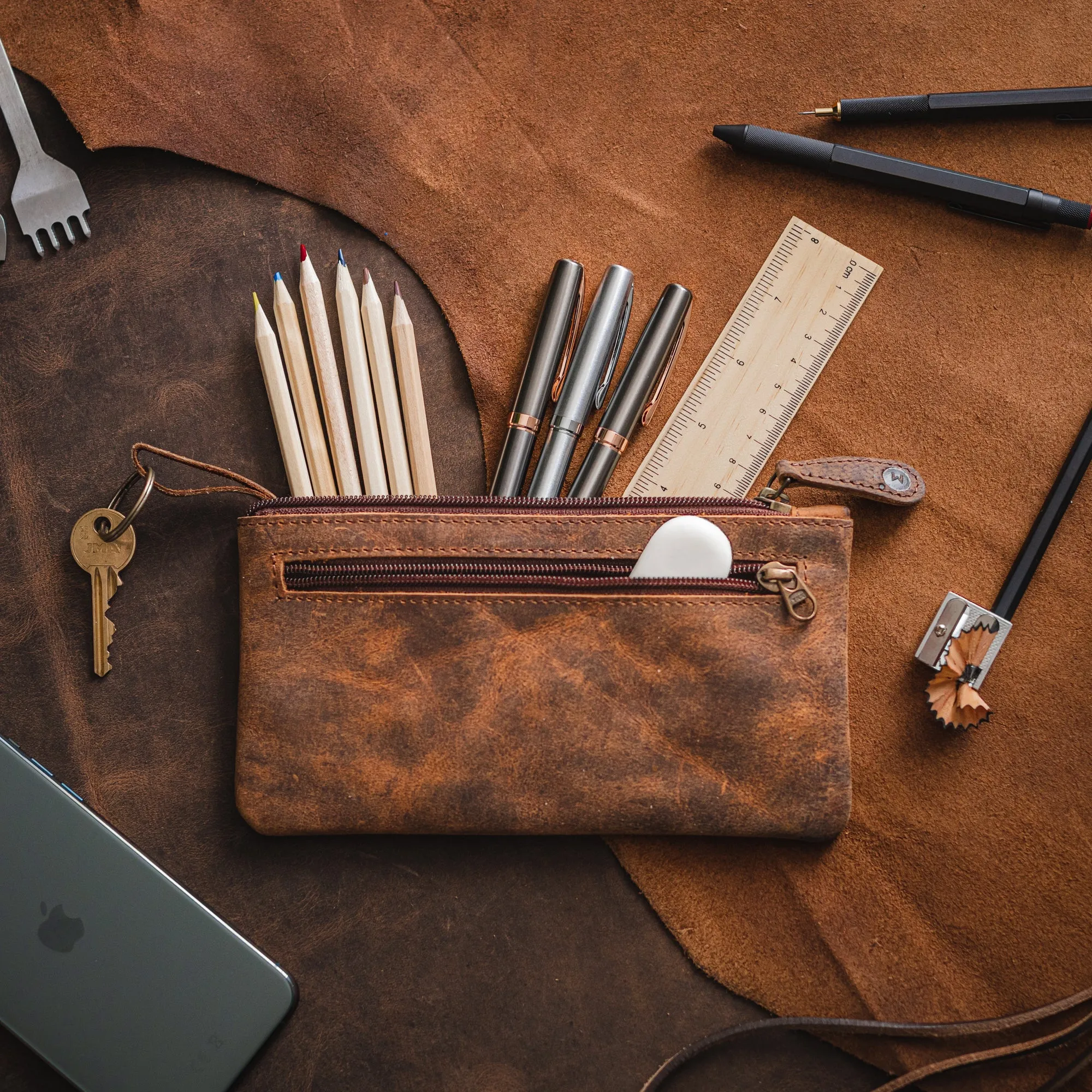 Leather Pencil Case