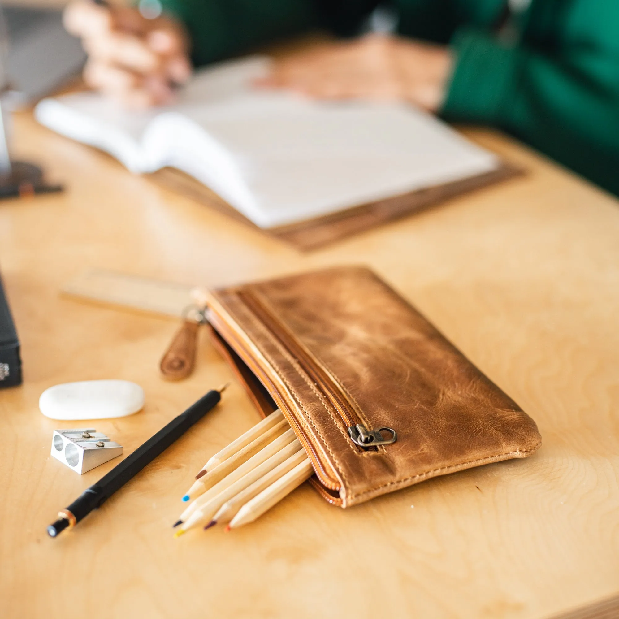 Leather Pencil Case