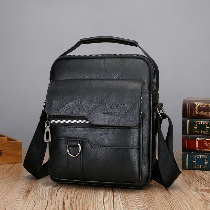 Luxury Brand Men Crossbody Messenger Bags Business Casual Handbag Male PU Shoulder Bag Large Capacity