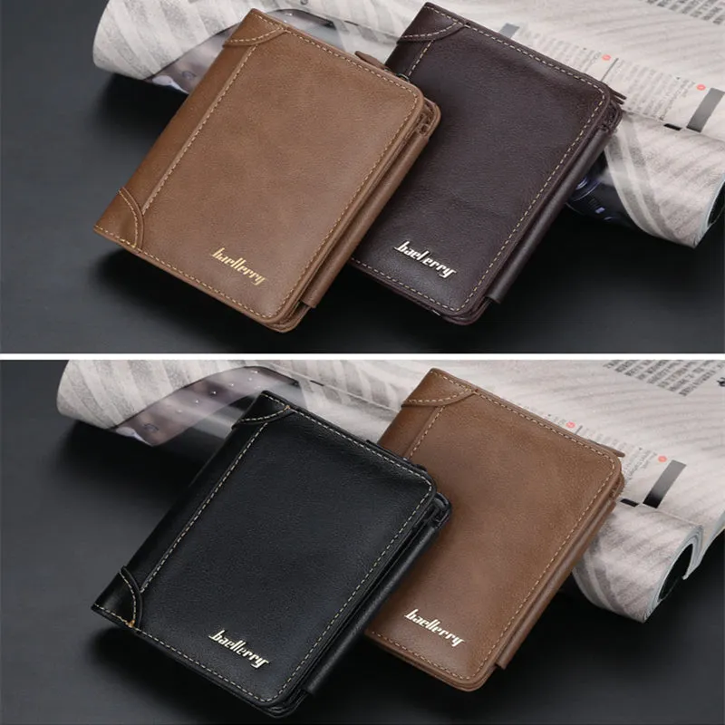 Men's Fashion Vintage Multi Card Slots Zipper Wallet