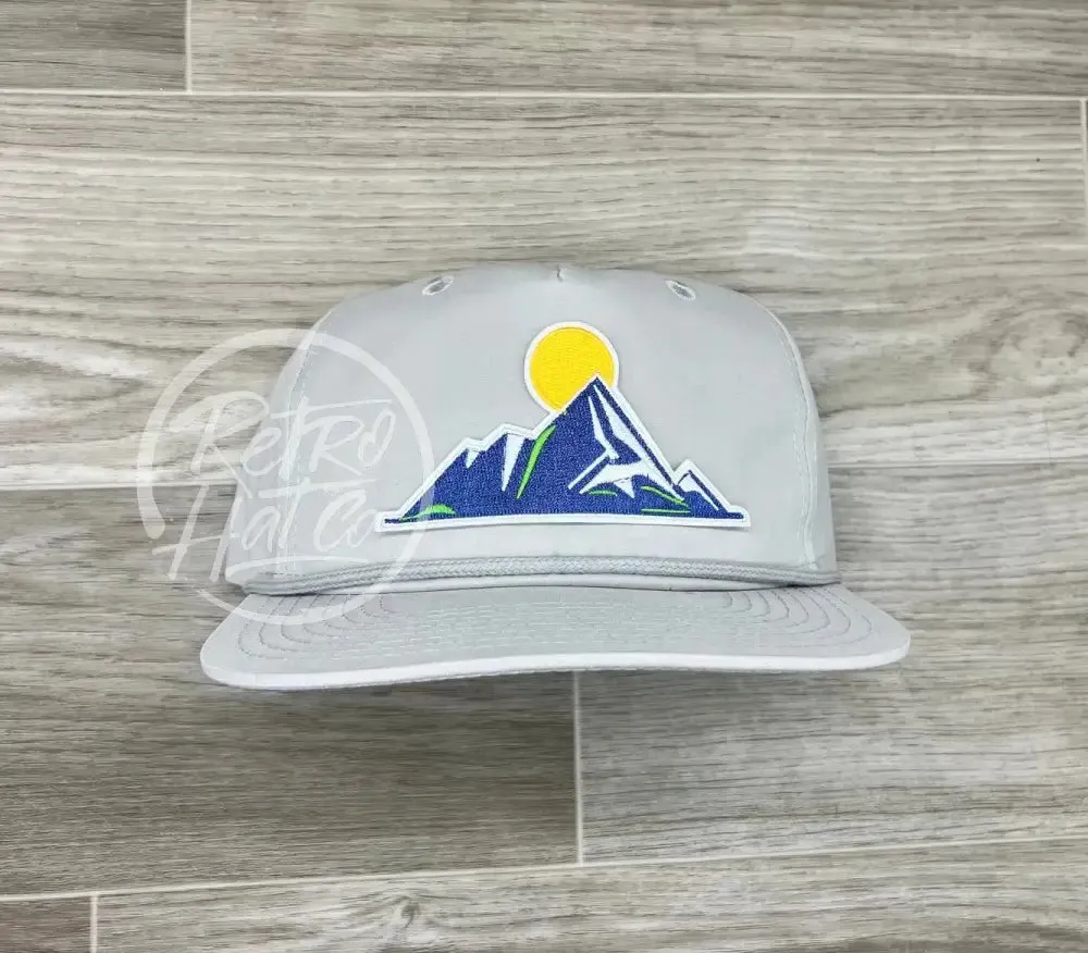 Mountain Patch on Retro Rope Hat