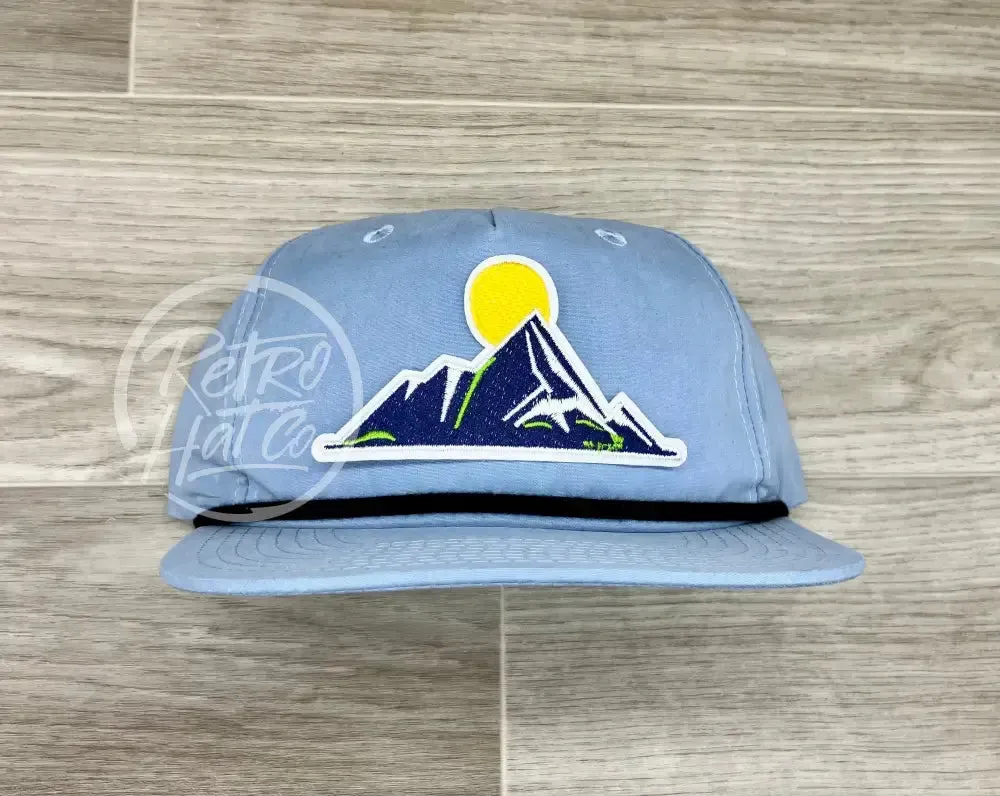 Mountain Patch on Retro Rope Hat