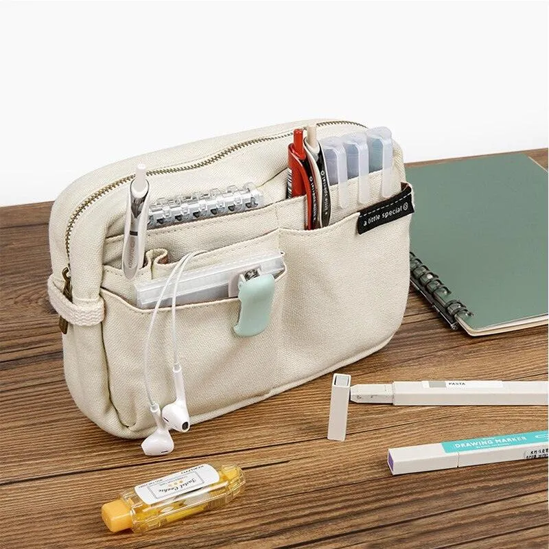 Multi-Compartment Pencil Case Large Capacity