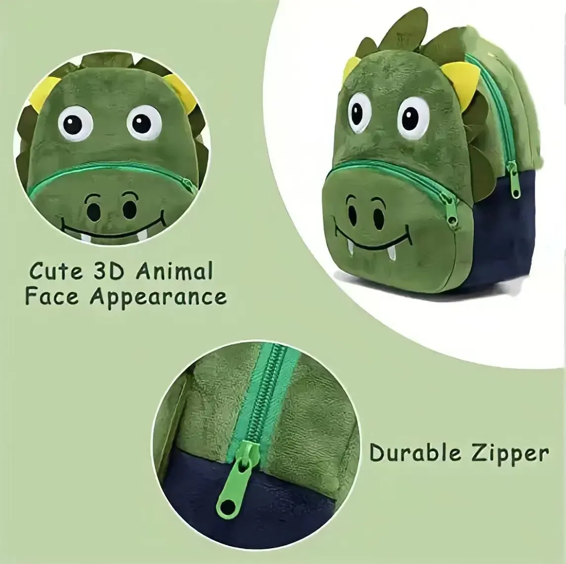 New 3D Animal Plush Backpack CartoonTrendy School Bags Girl Bookbag